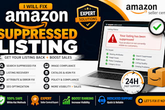 reinstate amazon suppressed listing fix search suppressed asin issues