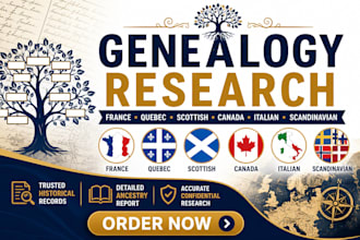 do genealogy research france quebec scottish canada italian and scanvadian