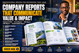 design company profile annual report esg csr report