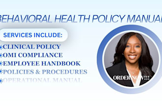 create behavioral health policy manuals and omi documents
