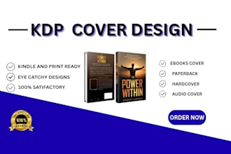 do  ebook cover, amazon kdp paperback, kindle book design