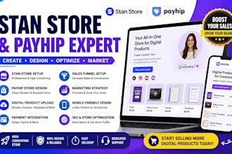 stan store marketing stan store setup digital product payhip