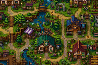 do 2d pixel art tileset game art sprite sheet rpg pixel animation tile map