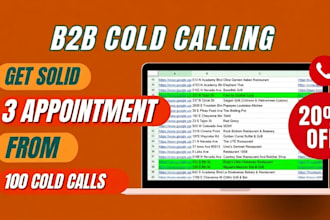 b2b cold calling, appointment setting, and lead generation