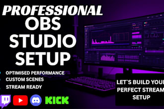 setup obs studio for twitch, youtube, kick, and live streaming