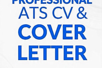 write ats resume, professional CV and cover letter for job