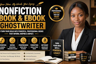 be your ebook writer non  fiction ghostwriter book and ebook ghostwriter