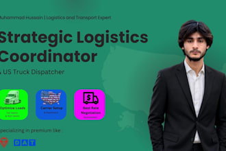 be your US truck dispatcher, maximize revenue, and manage freight loads