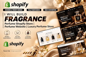build fragrance perfume shopify store perfume website luxury perfume store