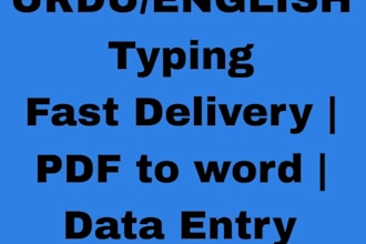 do fast urdu and english typing