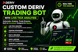 build a custom deriv trading bot with live tick analysis