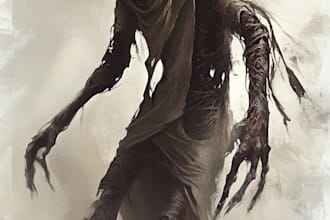 make a horror and fantasy horror character