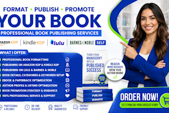 format publish promote your book on amazon KDP kindle KDP lulu barnes noble self