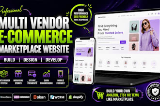 multi vendor ecommerce marketplace website wordpress, woocommerce, dokan, wcfm