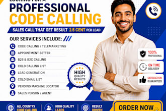 do code calling for lead generation,vendering machine placement