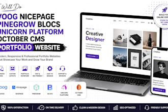 do voog nicepage pinegrow blocs unicorn platform october cms portfolio website