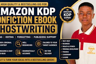 ghostwrite your nonfiction ebook for amazon KDP