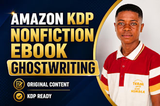 ghostwrite your nonfiction ebook for amazon KDP
