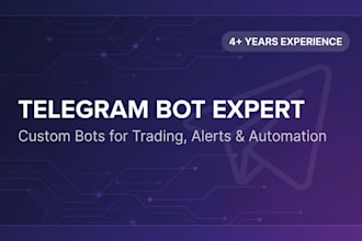 build a custom telegram bot with python for automation, alerts and trading