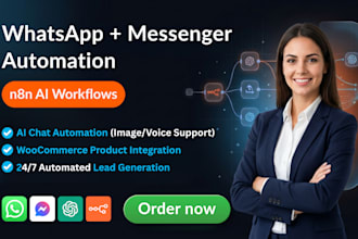 setup your whatsapp automation, messenger automation, n8n workflows