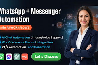 setup your whatsapp automation, messenger automation, n8n workflows