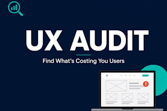 do a UX UI usability audit for your website or app