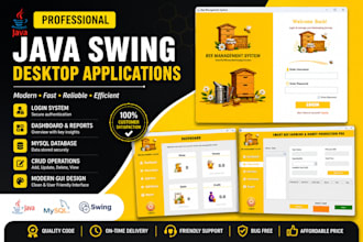 develop a professional java swing desktop application