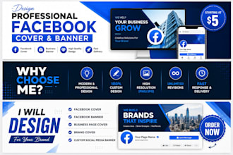 design professional facebook cover and banner