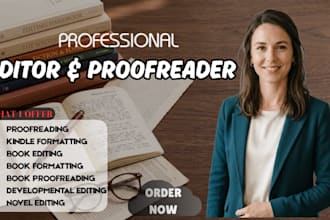 proofread edit kindle book memoir manuscript self help, format for publishing