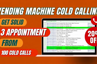 cold calling for vending machine locator atm placement