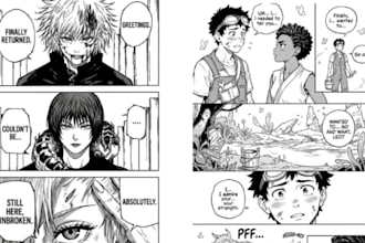 draw manga comic, webtoon comic book pages from your script