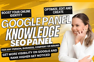 create a premium google panel knowledgepanel for any person, brand or business