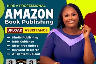 upload and publish your book on amazon KDP professionally