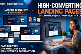 build a responsive landing page
