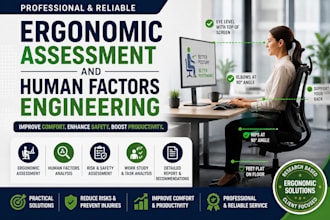 provide professional ergonomic assessment and human factors engineering