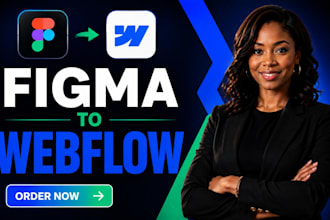 be your webflow developer, webflow website design, figma to webflow