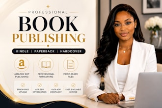 publish book on amazon KDP book publishing book formatting and kindle publishing