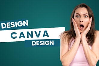 create and design canva template design for banner