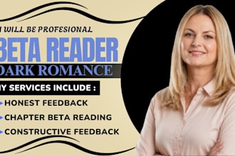 beta read romantasy beta reader paranormal romance and provide a detailed report