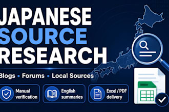 research japanese blogs, forums, and local sources