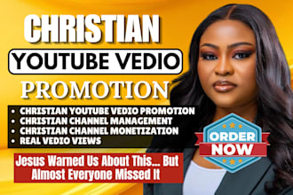 christian youtube channel promotion, bible videos, organic channel SEO