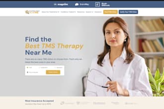 design wix tms therapy clinic website tms treatment depression clinic website