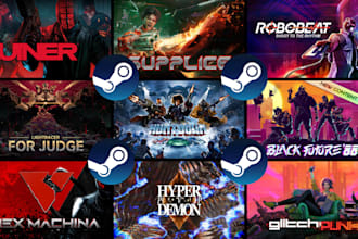 design steam capsule art, game banner, and steam artwork for game promotion