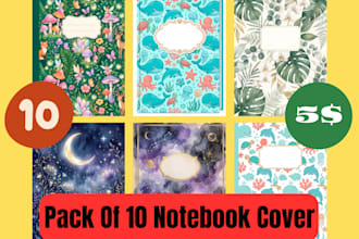 journal, planner, composition notebook cover and interior