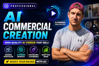 create ai commercial videos, ai marketing videos, ai vid eos ads, ai product ads