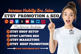 do etsy promotion , etsy seo,boost etsy traffic to increase etsy sales