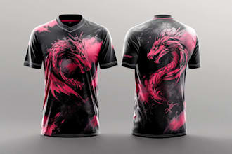 design jersey and print ready sublimation pattern files