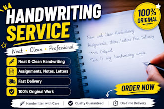 provide professional handwritten notes
