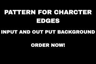 do pattern character edges for output lines