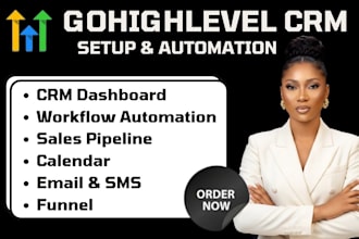 setup gohighlevel CRM workflow funnel pipeline and automation